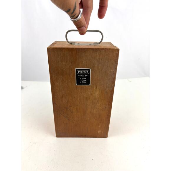 Perfect Model 801 Turret Microscope 150x 300x 600x - Picture 11 of 16